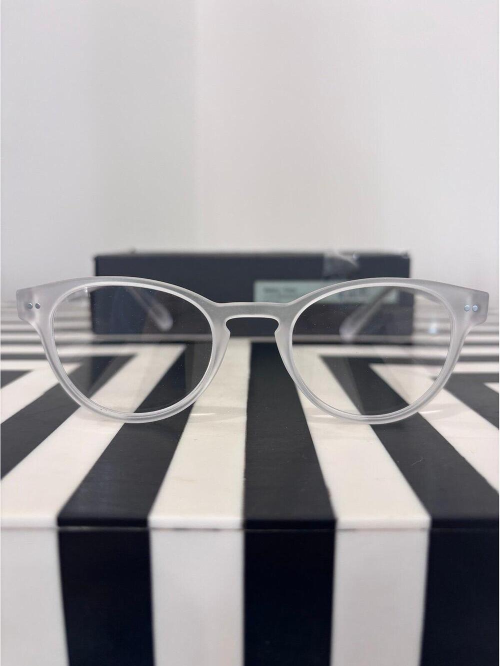 LOOK Optic Blue Light Glasses Clear Frame Round 47-20-145 w/ Box - NEW